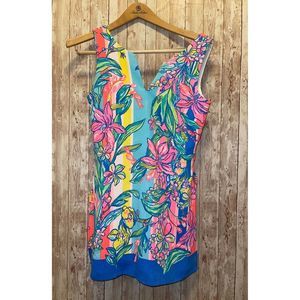 Lilly Pulitzer V-Neck Romper Side Ties Skort Shorts  Women’s Size 00